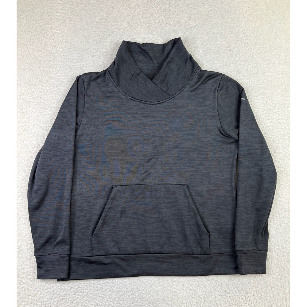 Columbia Pullover Sweatshirt Mens Large Gray Omni-Shade Funnel Neck Athletic